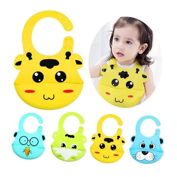 Waterproof-Silicone-Baby-Feeding-Bibs-With-Food-Catcher-Pocket